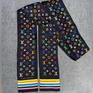 Louis Vuitton monogram multicolor Tekashi Murakami bandeau scarf